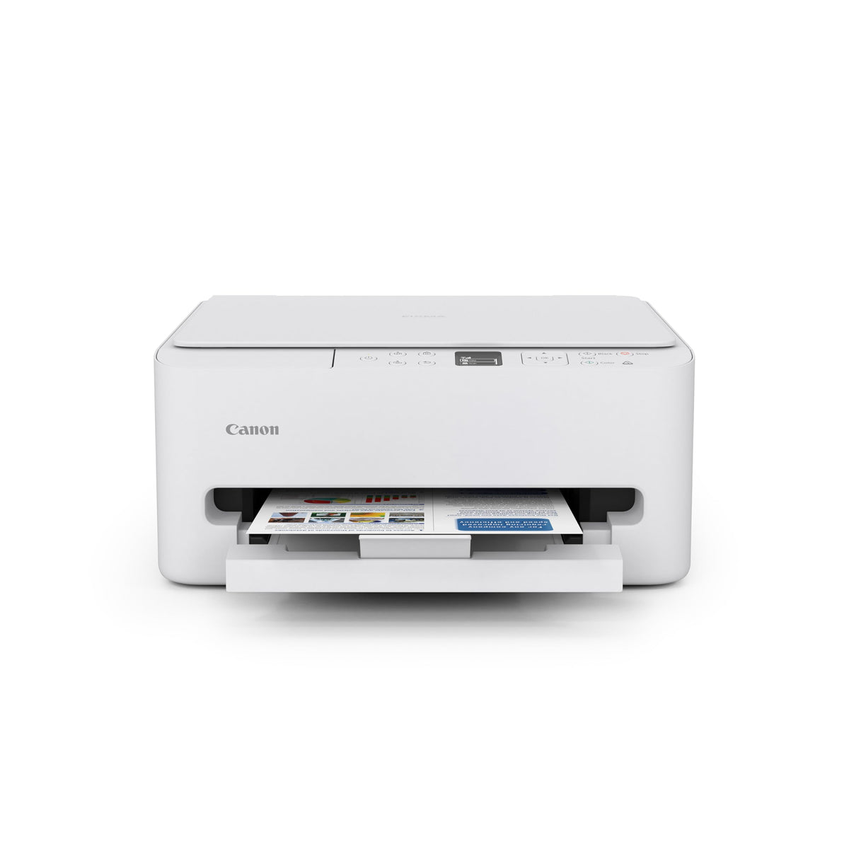 Canon PIXMA TS6520 Wireless Color Inkjet Printer Duplex Printing, White – Home Printer with Copier/Scanner, 1.42” OLED Display, Intuitive Control Panel, Compact Design