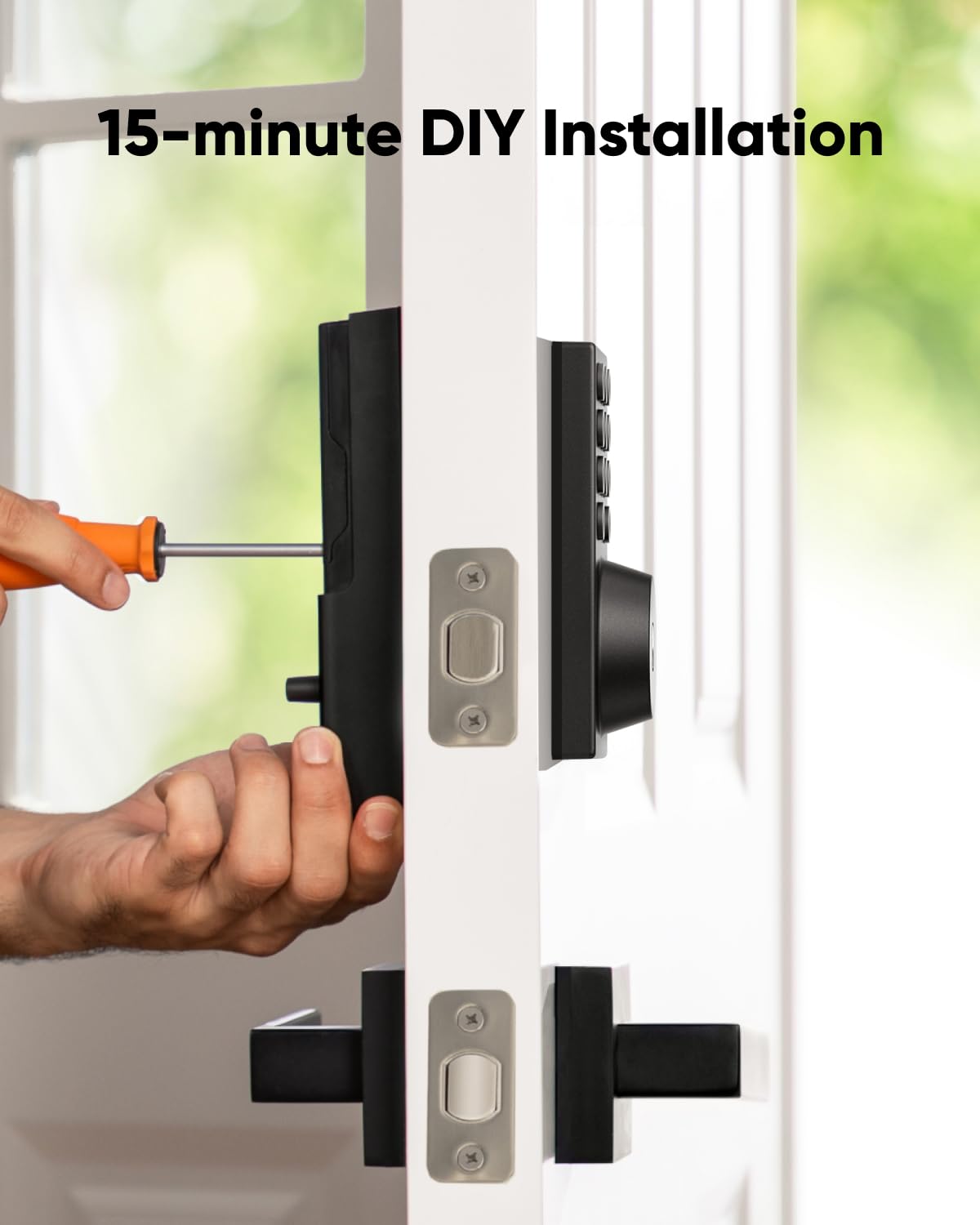 eufy Security Smart Lock C30, Keyless Entry Door Lock, Built-in WiFi Keypad Deadbolt for Front Door, No Bridge Required, Easy Installation, App Remote Control, Reliable Power, BHMA Grade 3