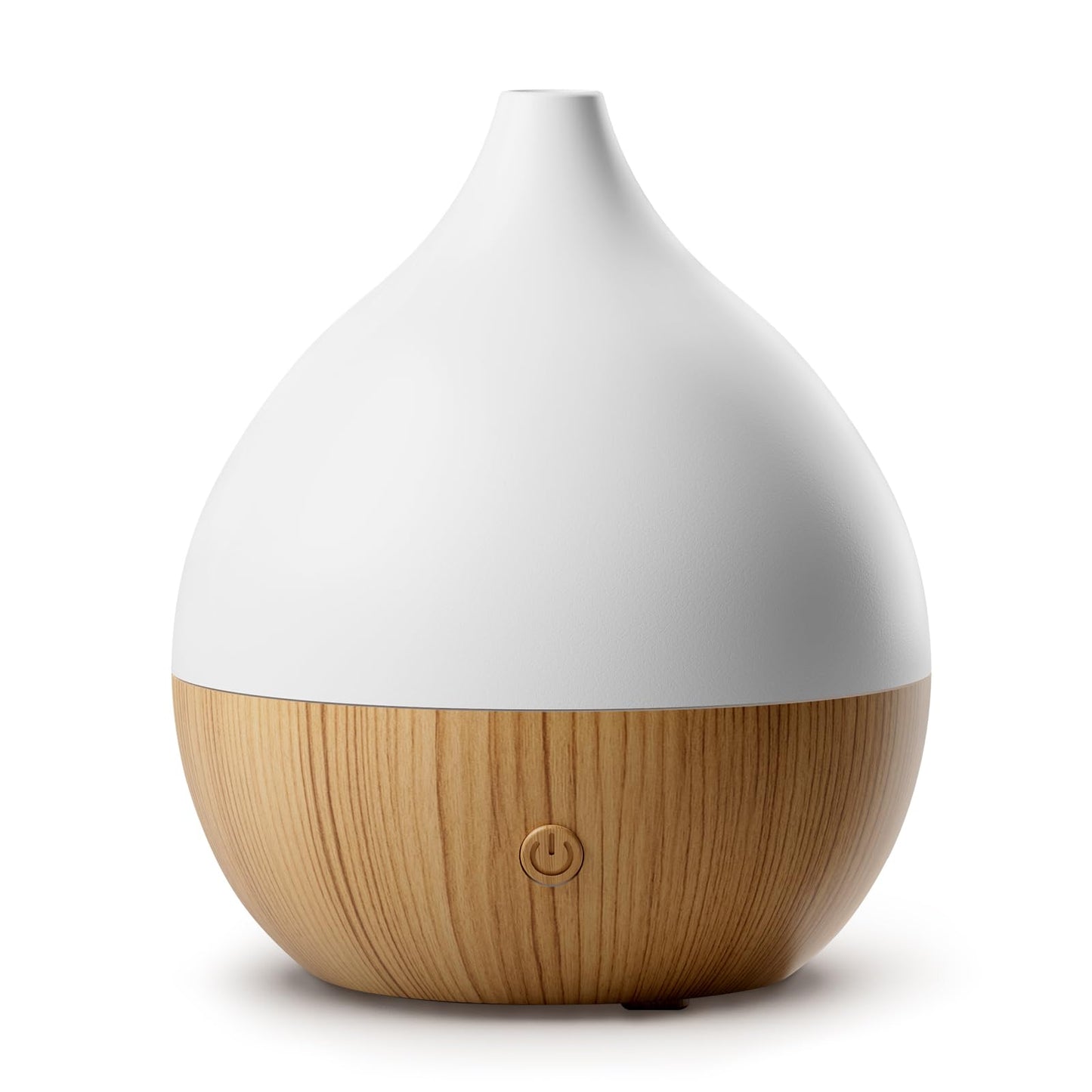 Cegsin Essential Oil Diffuser with Adapter, 100ml Small Aromatherapy Scent Machine for Home & Office Desk, 7 Color LED Cool Mist Humidifier, Auto Shut-Off, Classic Teardrop White