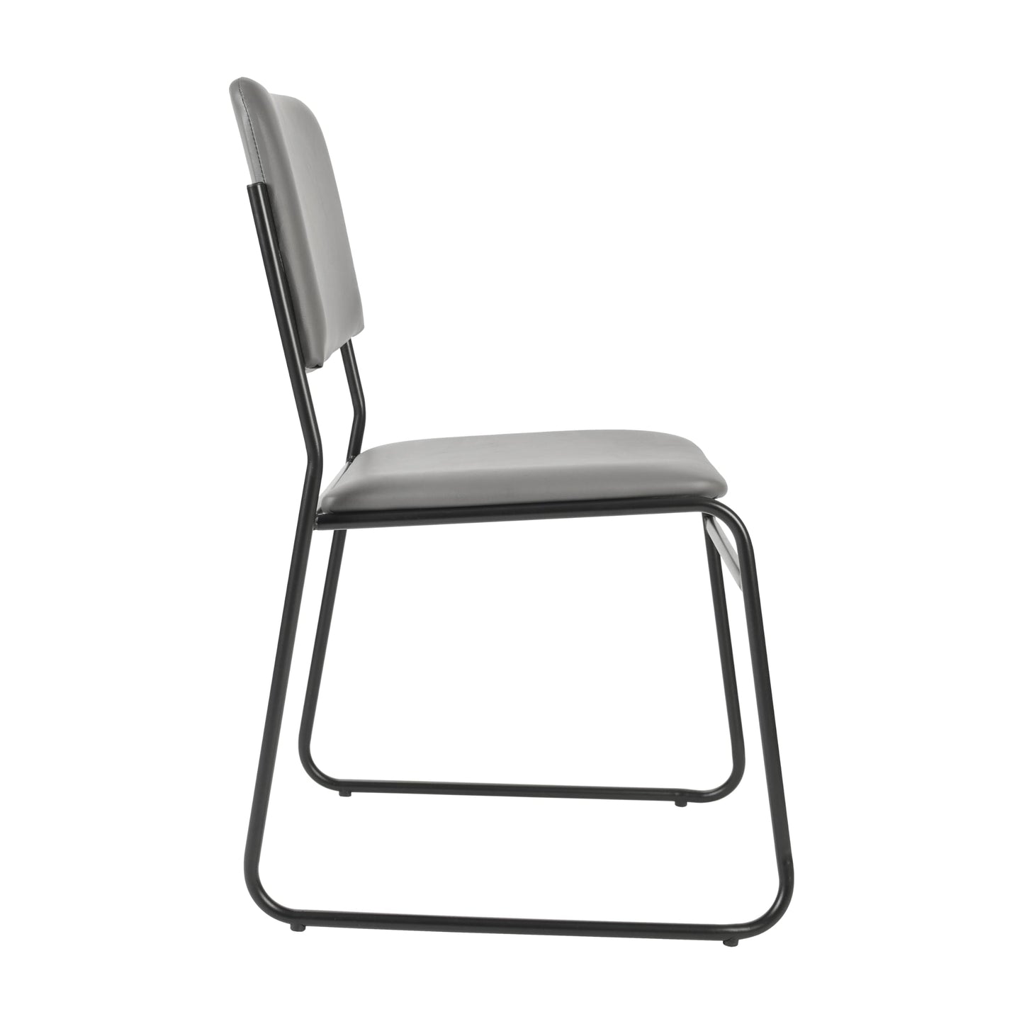 Flash Furniture Hercules Series High Density Vinyl Stacking Chairs for Waiting Rooms and Offices, Lobby Chairs with Padded Seats and Frames, Set of 5, Gray