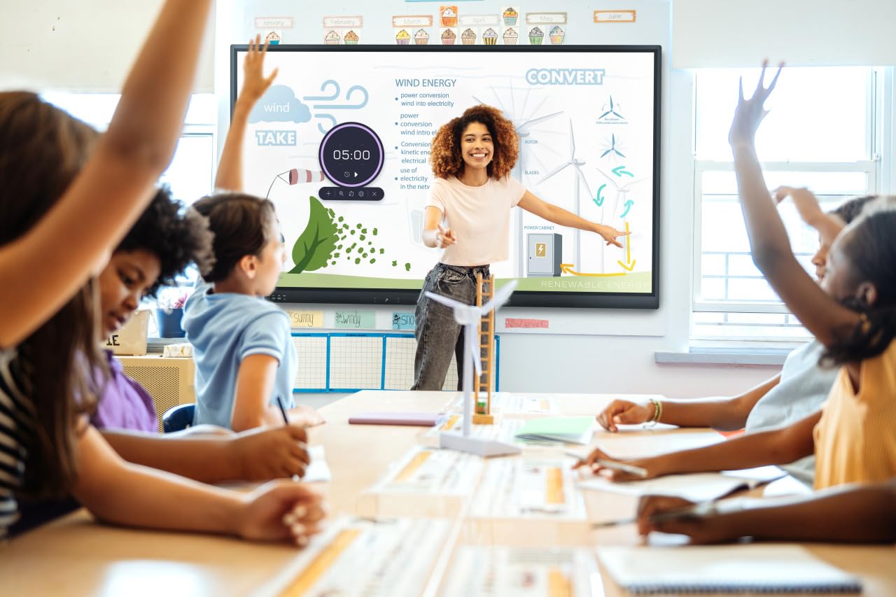 Promethean ActivPanel LE 75” High Specification Digital Whiteboard, 4K UHD, Interactive Display, Android OS, EDLA Certified, 3 Year Onsite Support (Panel Only)