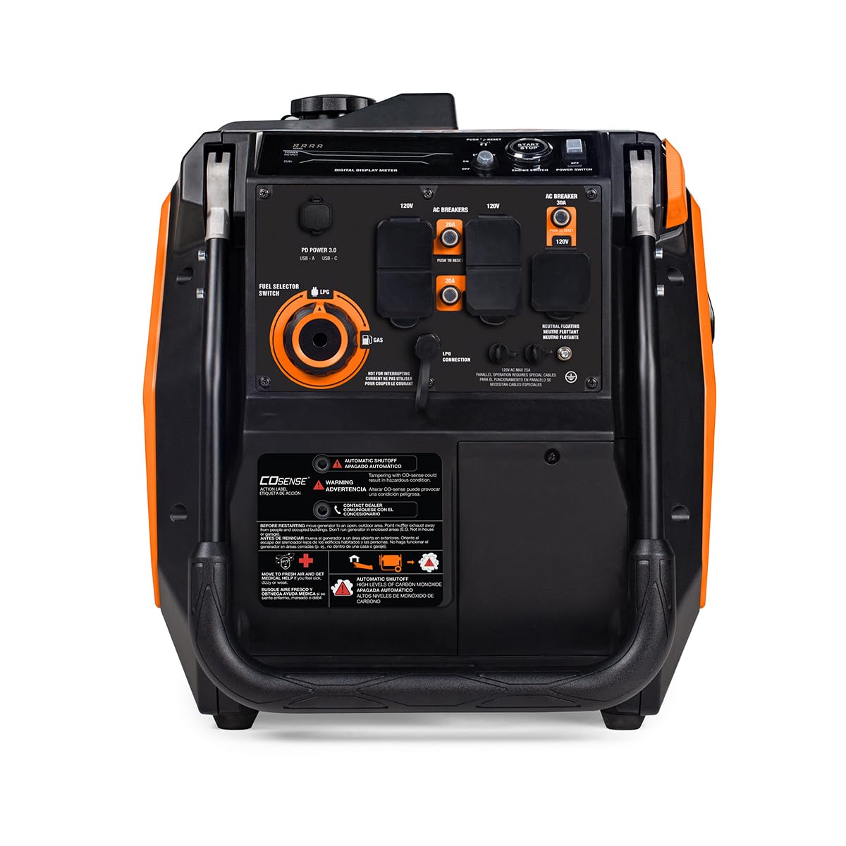 Generac 5,200-Watt Dual-Fuel Portable Inverter Generator - Gas and Propane Compatible - Quiet Operation - Produces Clean, Stable Power - Great for Home Backup, Camping, and RV Use