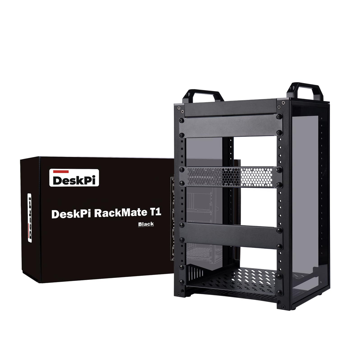 GeeekPi 8U Server Cabinet, 10 inch Server Rack for Network, Servers, Audio, and Video Equipment, DeskPi RackMate T1 Rackmount, 7.87 inch Depth