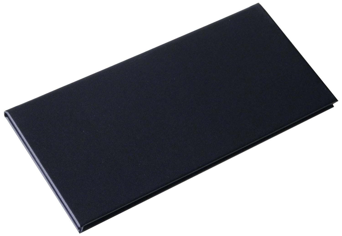 5 pcs of Restaurant Wine Menu Covers Holders 4.75" X 11" Inches, Double View,Sold By Box,with Clear PVC Sheets for Paper Protection