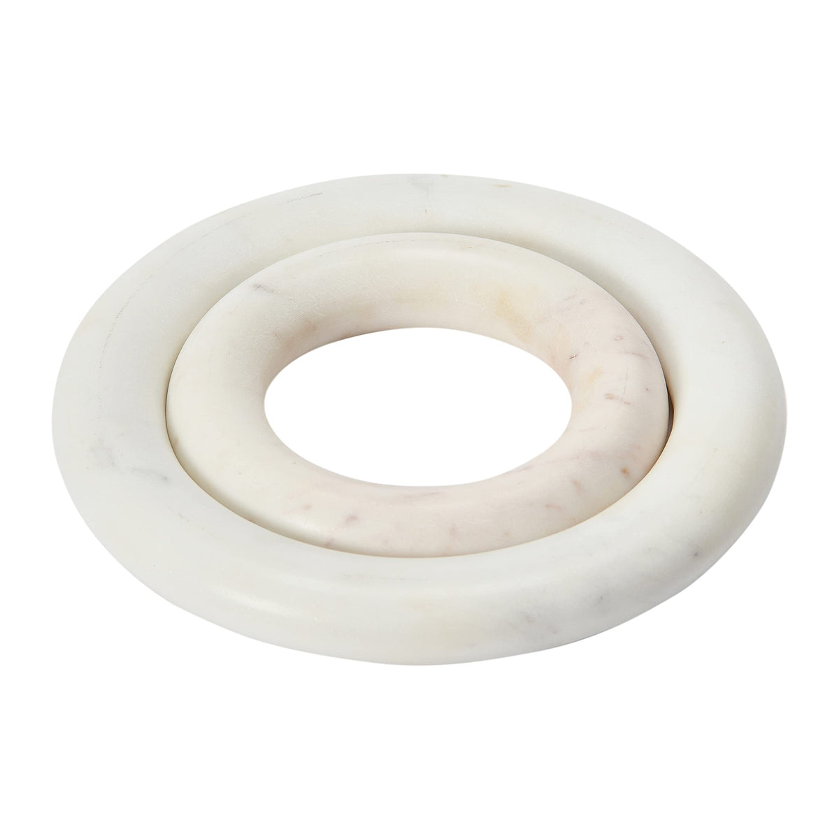 Creative Co-Op Marble Trivets for Dining Table, Set of 2