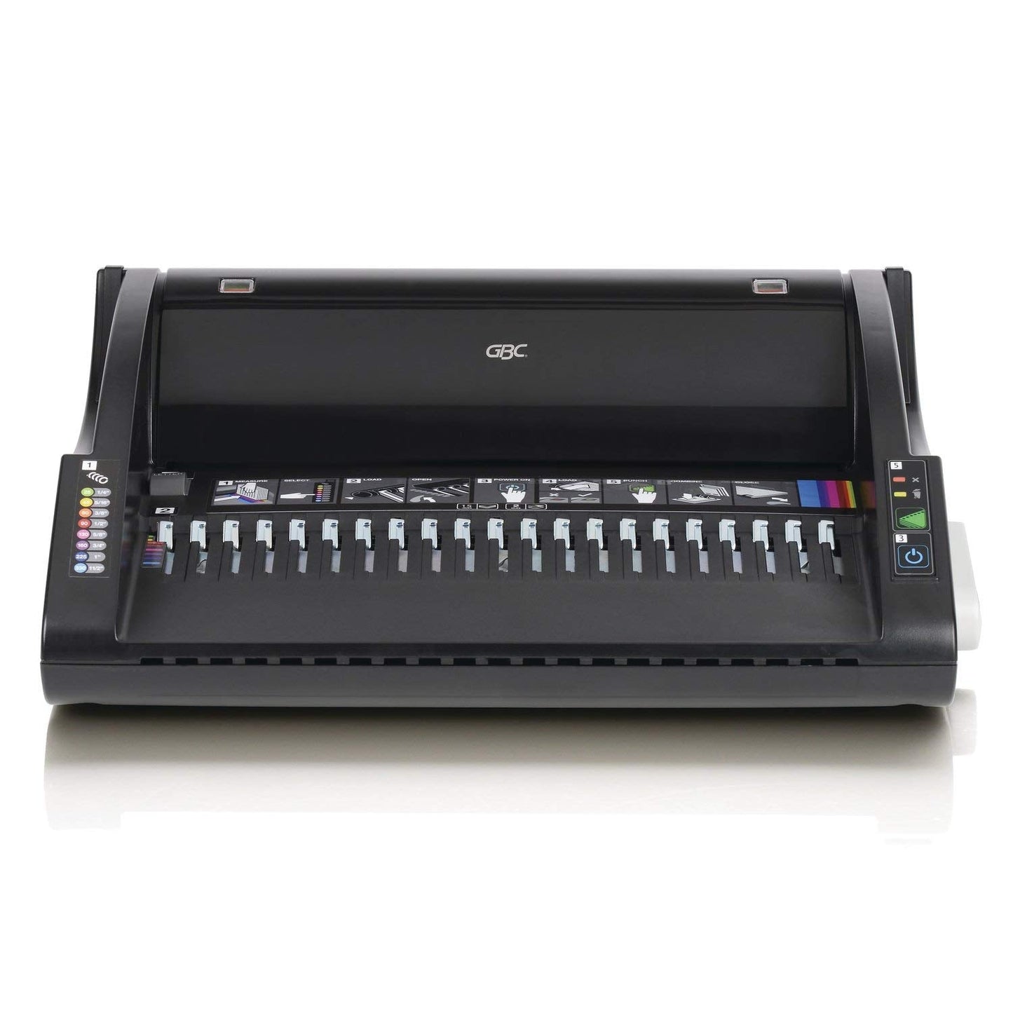 GBC Binding Machine, Electric, Binds 330 Sheets, Punches 15 Sheets, CombBind C110E (7704250), Gray (7704250A)