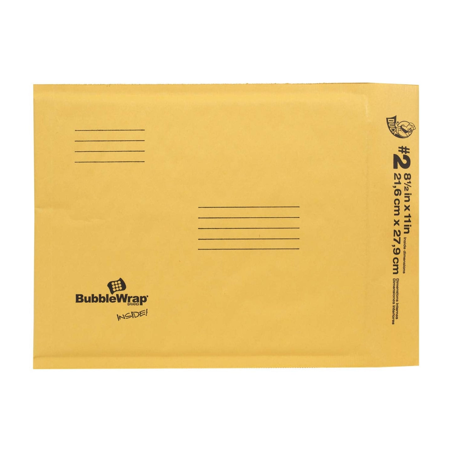 Duck Brand Kraft Bubble Mailers, #2-8.5 x 11 Inches, 5-Pack (284692)