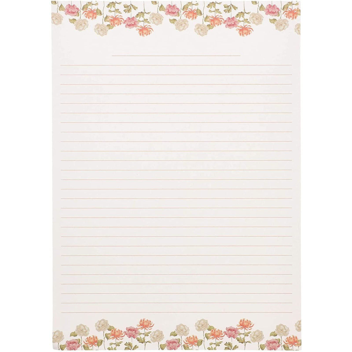 60 Sheets Vintage Floral Stationary with 30 Envelopes, Letter Writing Paper for Poems, Thank You Notes, Pen Pal, Scrapbook, Calligraphy (6 Designs, 10.2 x 7.25 In)