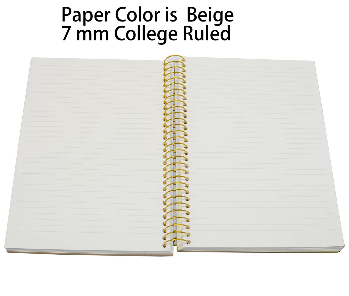 Yansanido Large Spiral Notebook, 5 Pcs B5 Thick Paper Hardcover 7mm College Ruled 5 Colors 150 Sheets -300 Pages Journals for Study, Work, Travel and Notes (5 Color)
