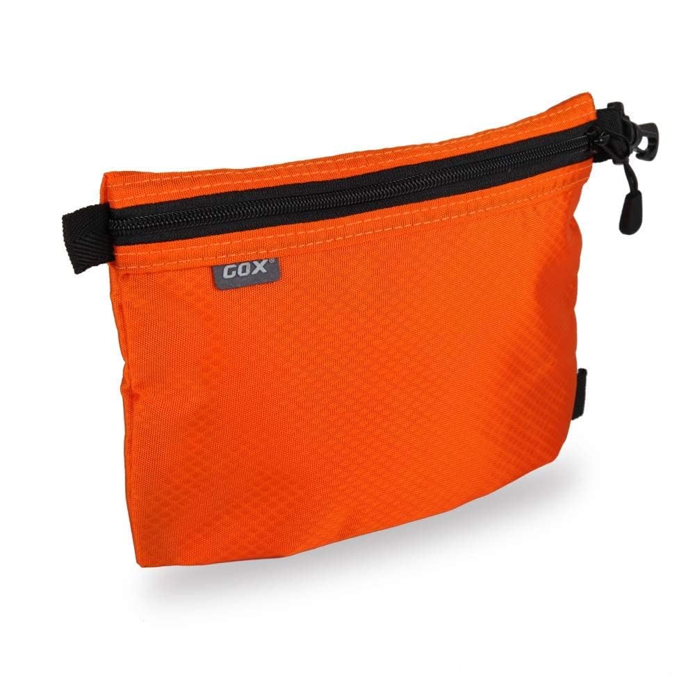 GOX Small Toiletry Bag for Men Bulk Cosmetic Bag Dopp Kit Carry On Zipper Pouch Organization Nylon Small Packing Sack Water Repellent(Orange)