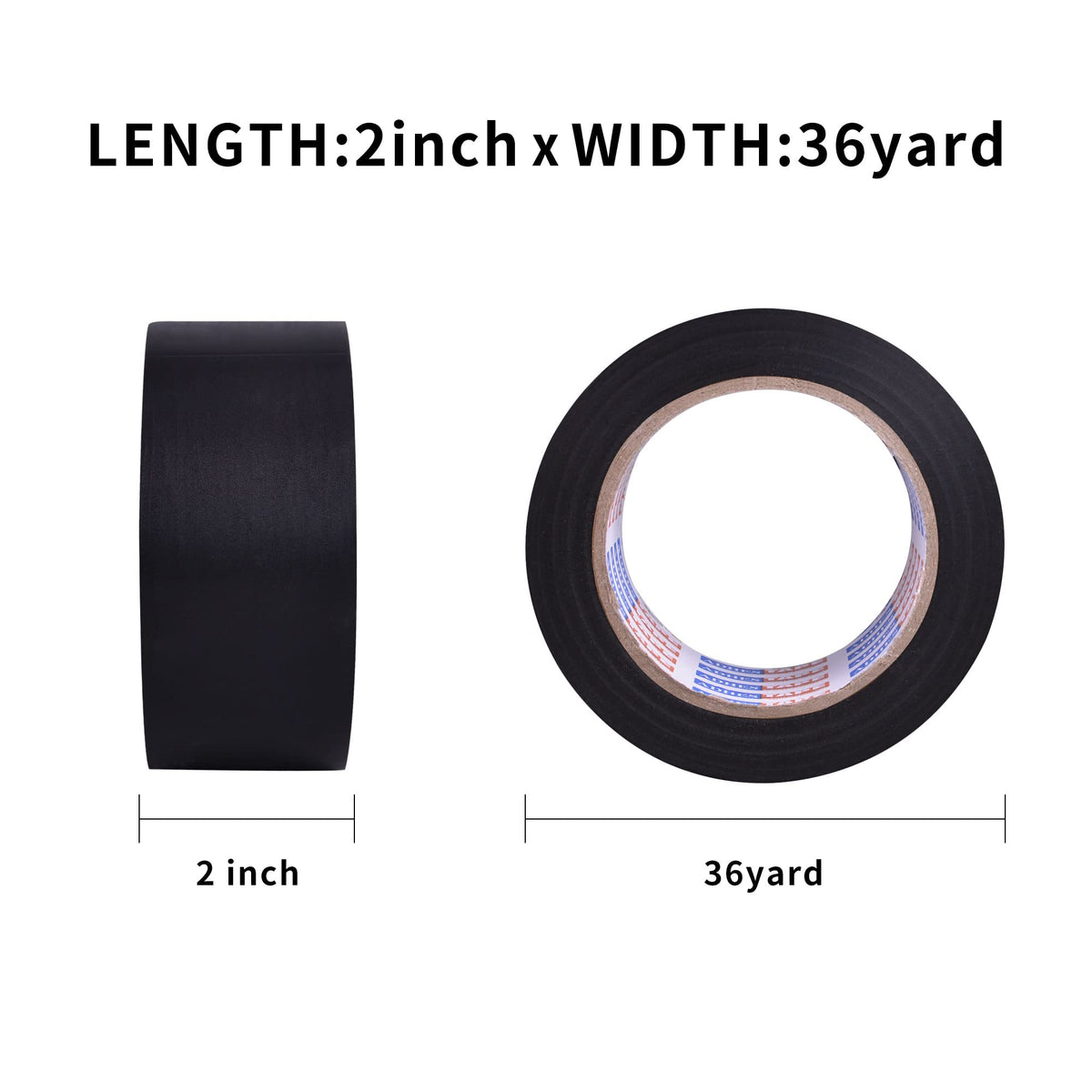 ADHES Corrosion Protection Pipe Tape, 2 Inch X 36 Yds(108FT), 6.0Mil PVC Pipe Wrap Tape Weatherproof Wrap Duct Tape for Drain Pipe, Metal & Electrical Piping, Outdoor, Underground Pipe, Black