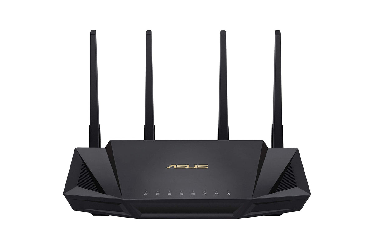 ASUS RT-AX3000 Ultra-Fast Dual Band Gigabit Wireless Router - Next Gen WiFi 6, Adaptive QoS, and AiProtection by Trend Micro | 1x WAN, 4X 1G LAN, 1x USB 3.0 - AiMesh Compatible
