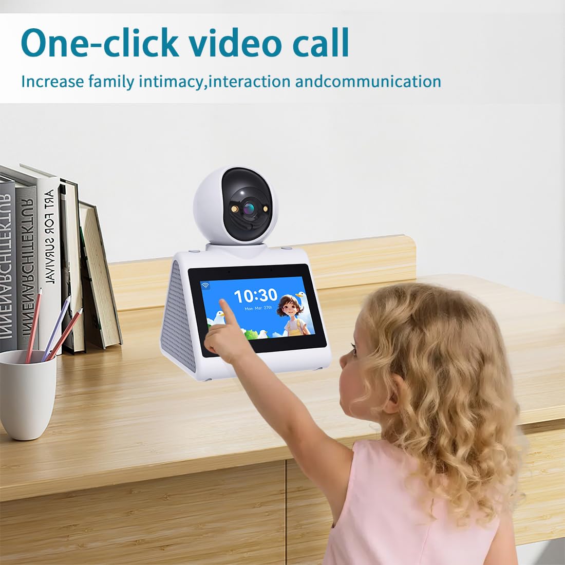 CIAJIE Two Way Video Camera,Dual-band 5G/2.4G Indoor Home Security Cameras,Baby Motion Pet Dog Camera with Phone App,Motion for Elderly/Nanny/Pet/Dog/Baby,Audio Calling Device Pan Til,Motion Detection