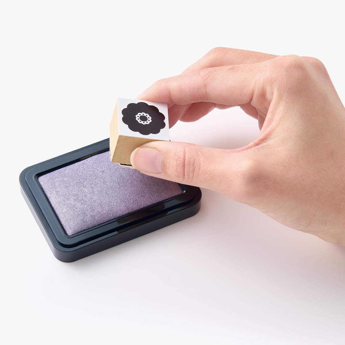 IROMOYO KOSAI Stamp PAD, Traditional, Shimmering Japanese Ink Colour, Oil-Based Ink pad - Brown