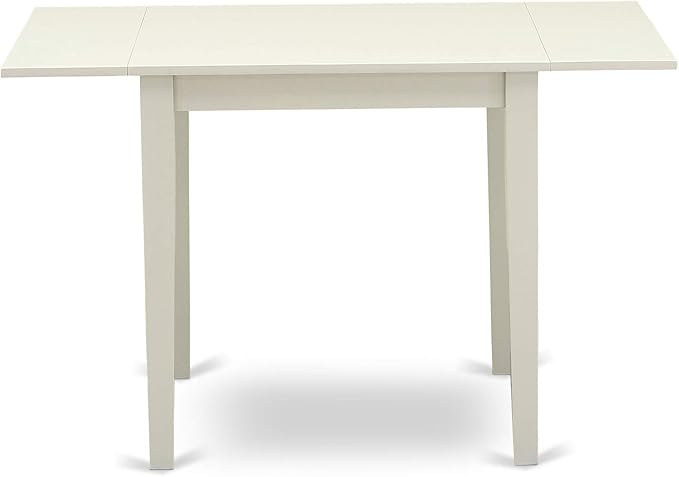 East West Furniture NDVA5-LWH-C 5 Piece Modern Dining Table Set Includes a