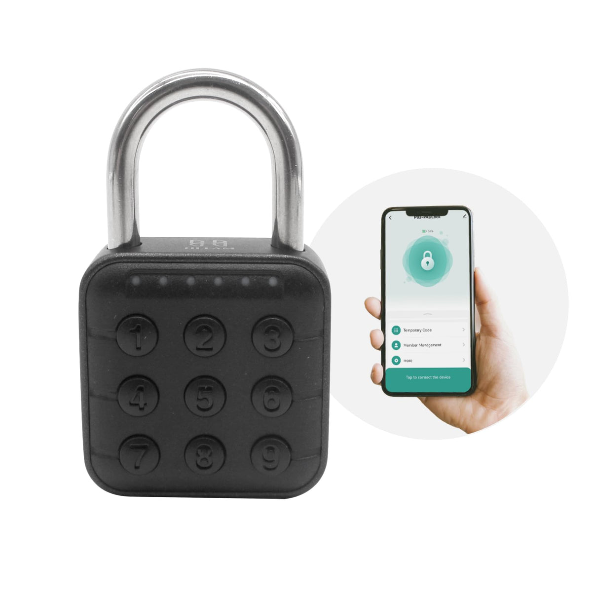 HIFAM High-Security 6 Digit Combination Padlock: IP67 Rated, Corrosion-Resistant Zinc Alloy, Anti-Corrosion, for Gym/School/Travel, Privacy Safe, Supports