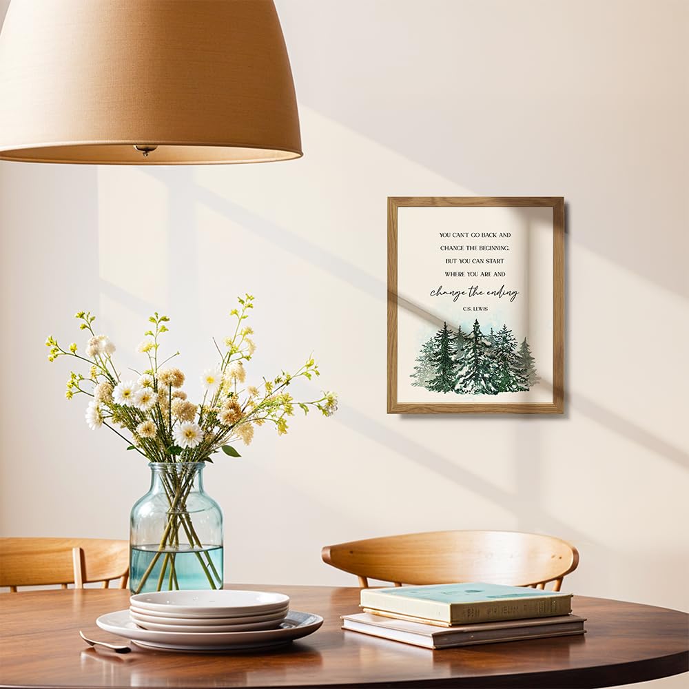 Motivational Positive Inspirational Quotes Decor Wall Art FRAMED - Uplifting Encouragement Gifts for Women, Men - Uplifting Encouraging Sayings for Wall Decor - Home Office Posters 8x10