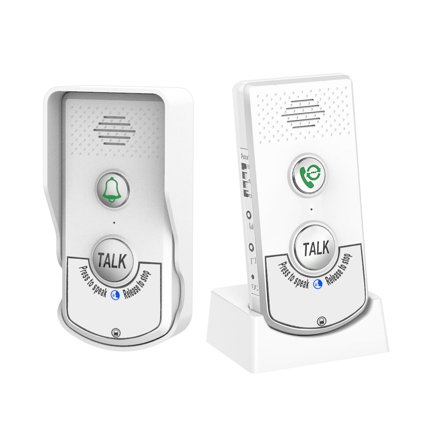 Doorbell Intercoms System for Home, 2 Way Room to Room Door Intercom Wireless with Long-Lasting Rechargeable System, Communication Devices for House Office Classroom with FCC/CE Certified