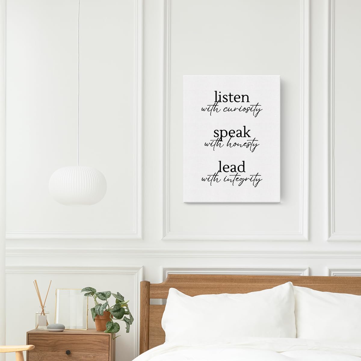 Inspirational Canvas Wall Art Framed HR Office Decor Paintings Canvas Prints Motivational Poster for Home Office Living Room Bedroom Kitchen Cafe Restaurant Garage Wall Decor Artwork Decorative