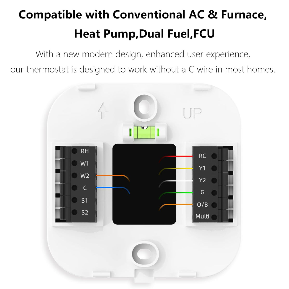 Aurora air-condition Smart Thermostat for House, Enhanced Programmable WiFi Thermostat, Saving Thermostat-Up to 4 Heat/2 Cool, Easy DIY Install