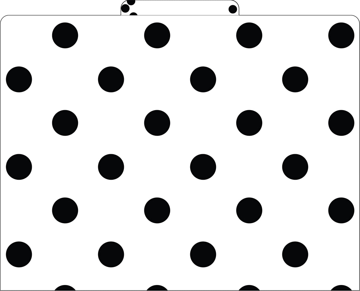 Barker Creek File Folders - Set of 24 Black & White Dot Letter Size Folders, 14pt Stock, Multi-Design Set, 1/3 Cut Tabs, Reversible, Home, School and Office Supplies (4378)