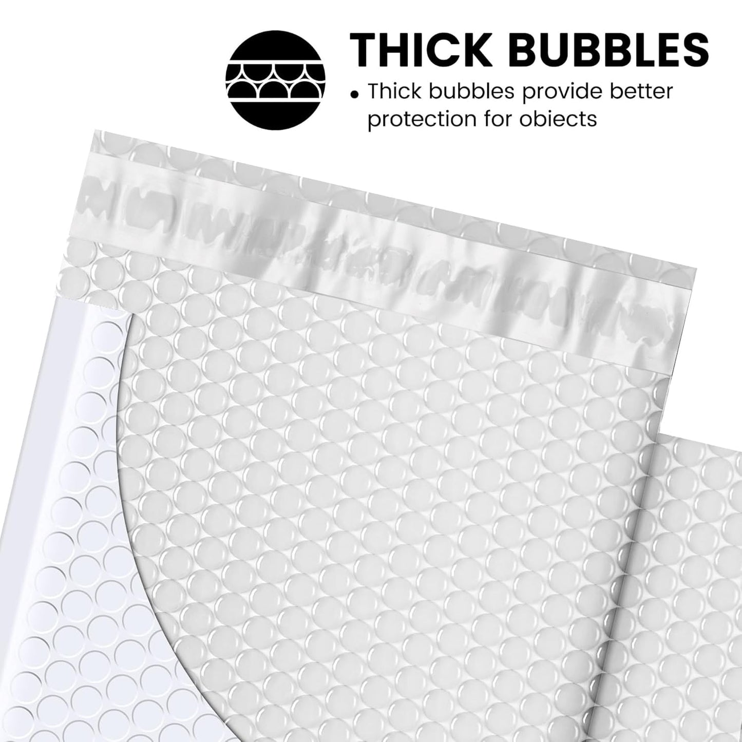 Fuxury Bubble Mailers 6x10 Inch White 50 Pack Padded Envelopes Usable Size 6x9" Thick Mailing Envelopes Bubble Opaque Padded Mailers Shipping Bags for Mailing Jewelry Makeup Small Business#0
