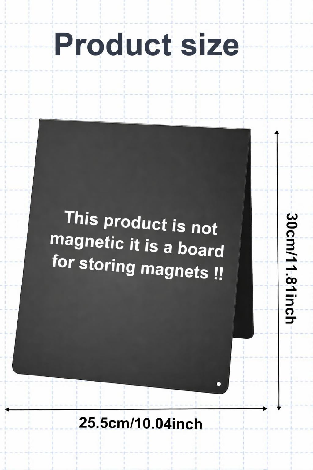 UCEC Metal Magnet Board, Magnetic Bulletin Board, Magnetic Display Board with Stand, Double-Sided V-Shaped Memo Board Easel for Magnet, 11.8"x10" Black Desktop Tabletop Display for Home Office Kitchen