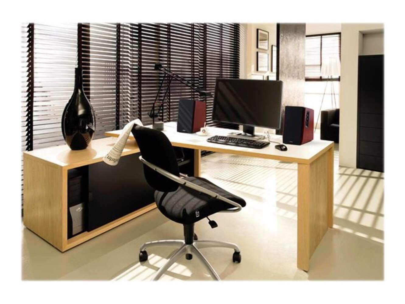 Edifier R1700BT Amplified Bluetooth Bookshelf Speaker System, 2.0 Powered Active Speakers 66 Watt RMS - Wooden