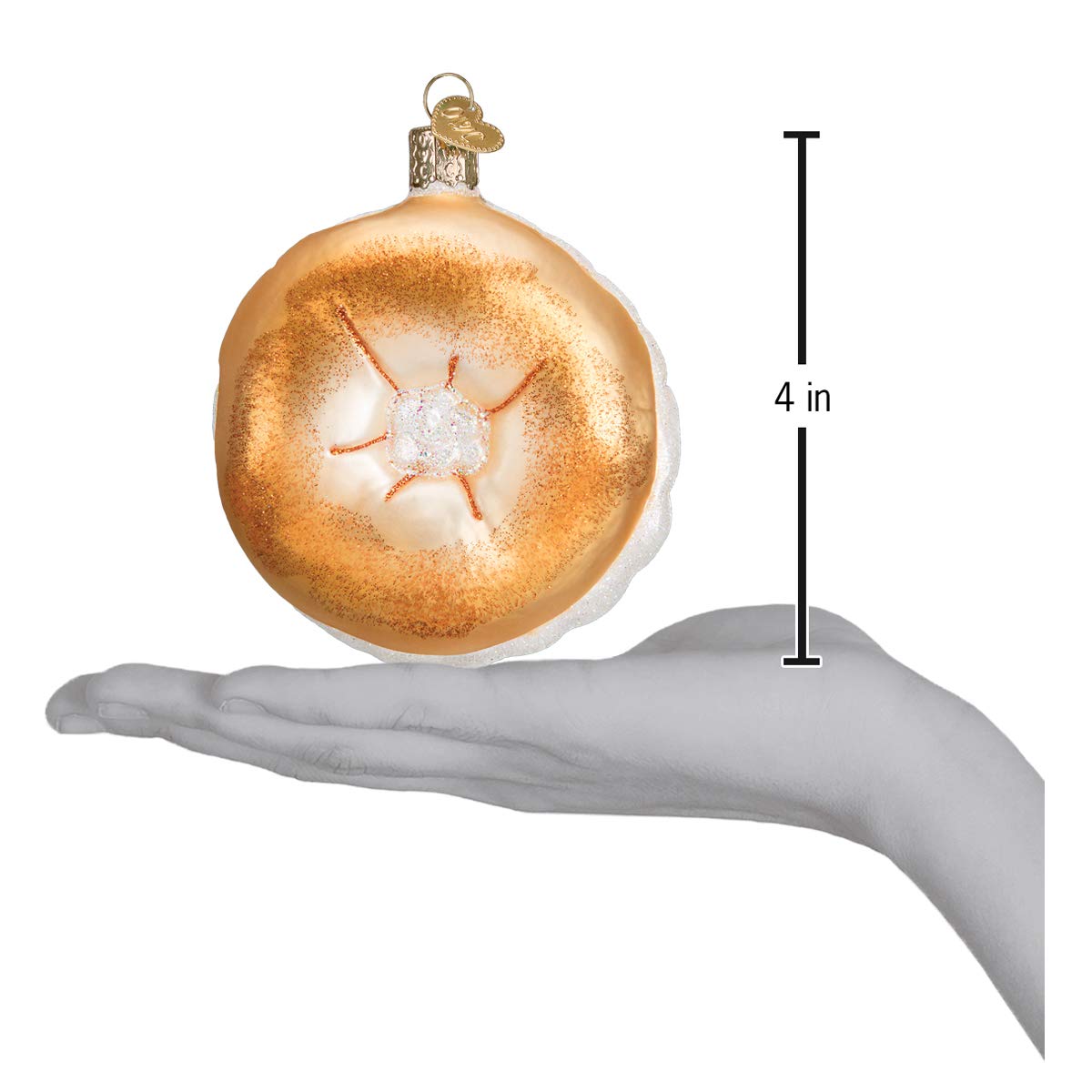 Old World Christmas Ornaments: Bagel Glass Blown Ornaments for Christmas Tree (32221)