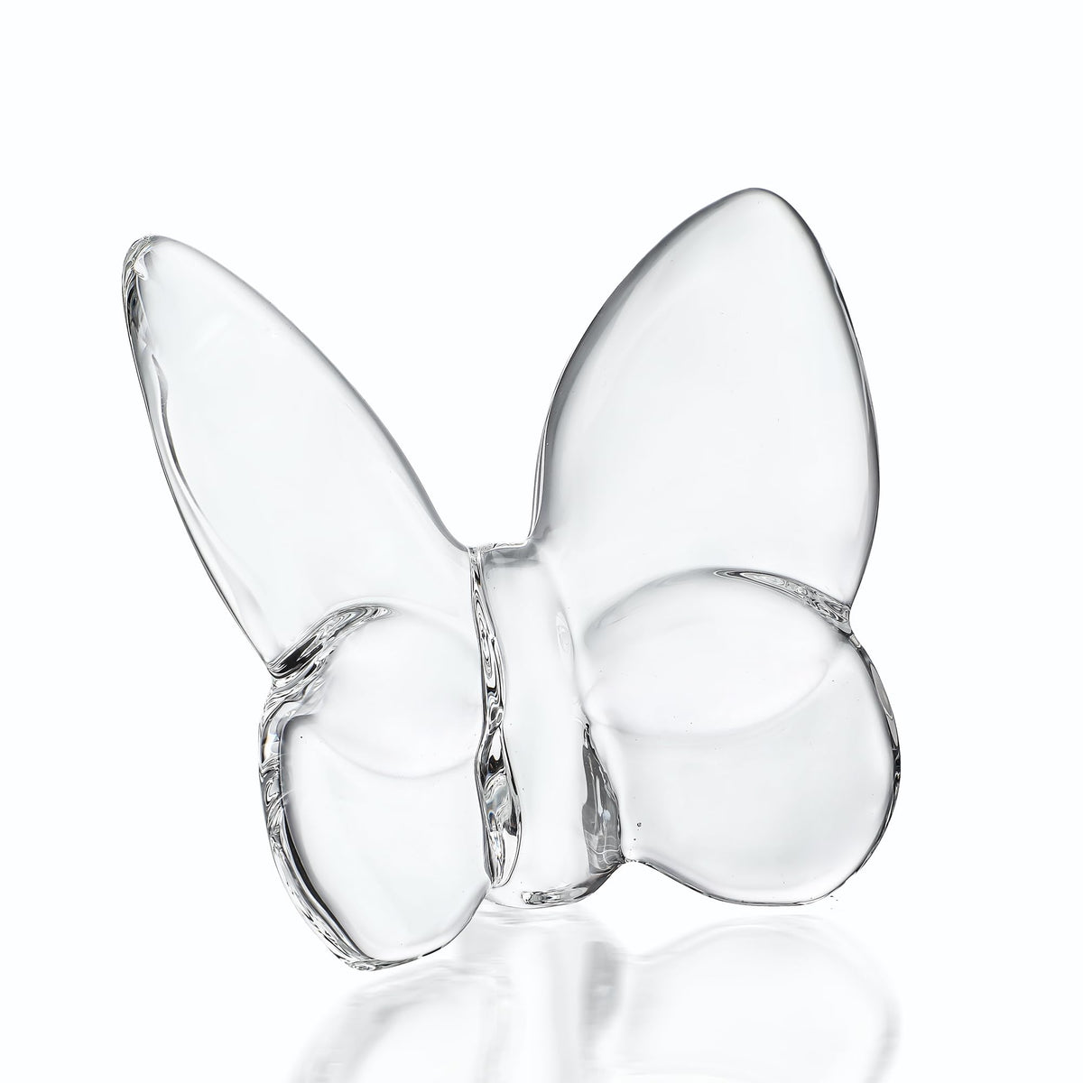 kanpura Crystal Flying Butterfly Figurine Collection Cut Glass Butterfly Ornament Statue Crystal Animal Collectible for Women (Clear)