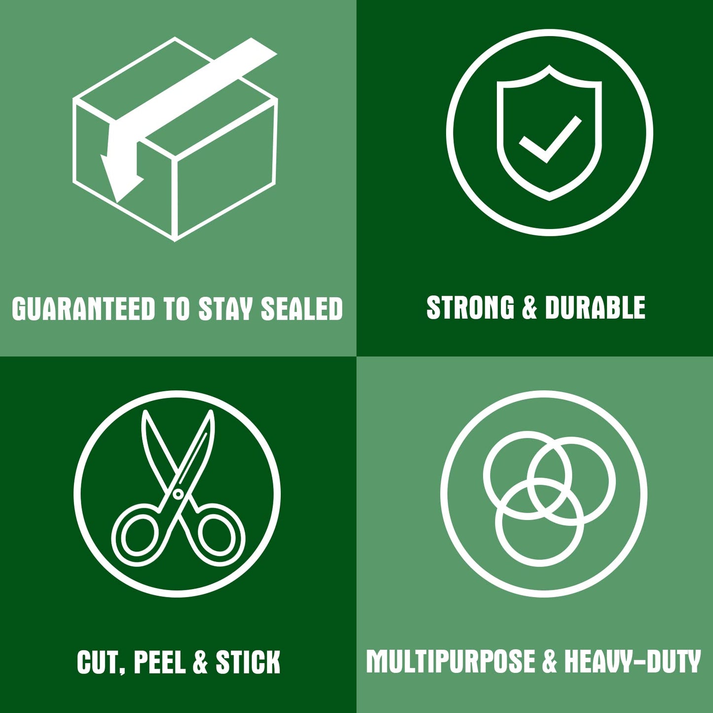 HERKKA Clear Packing Tape, 18 Rolls Heavy Duty Packaging Tape for Shipping Packaging Moving Sealing, 3 Mil Thick Clear Packing Tape, 1.88 inches Wide, 65 Yards Per Roll, 1170 Total Yards