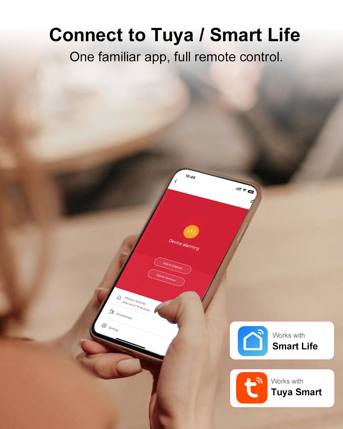 Alarm System for Home Security - Wireless Home Burglar Security System, Expandable, Standalone Keypad, Door/Window Sensors & Motion Detectors & Remote, App Alerts, No Monthly Fee, Alexa Compatible