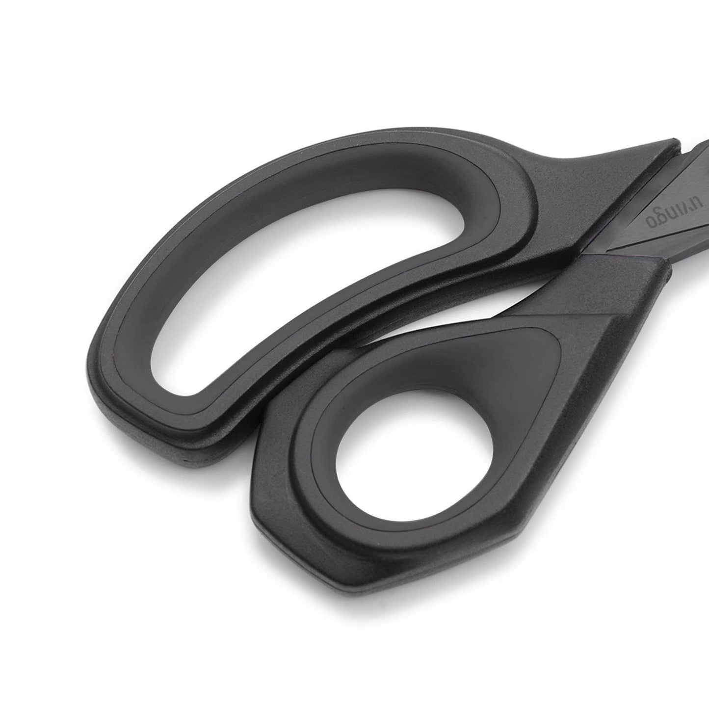 LIVINGO 2 Pack Sewing Fabric Scissors: Titanium Coated Forged Sharp Heavy Duty Shears All Purpose for Tailor Dressmaking Crafting Cutting Clothes Leather, 8.5" & 9.5", Black