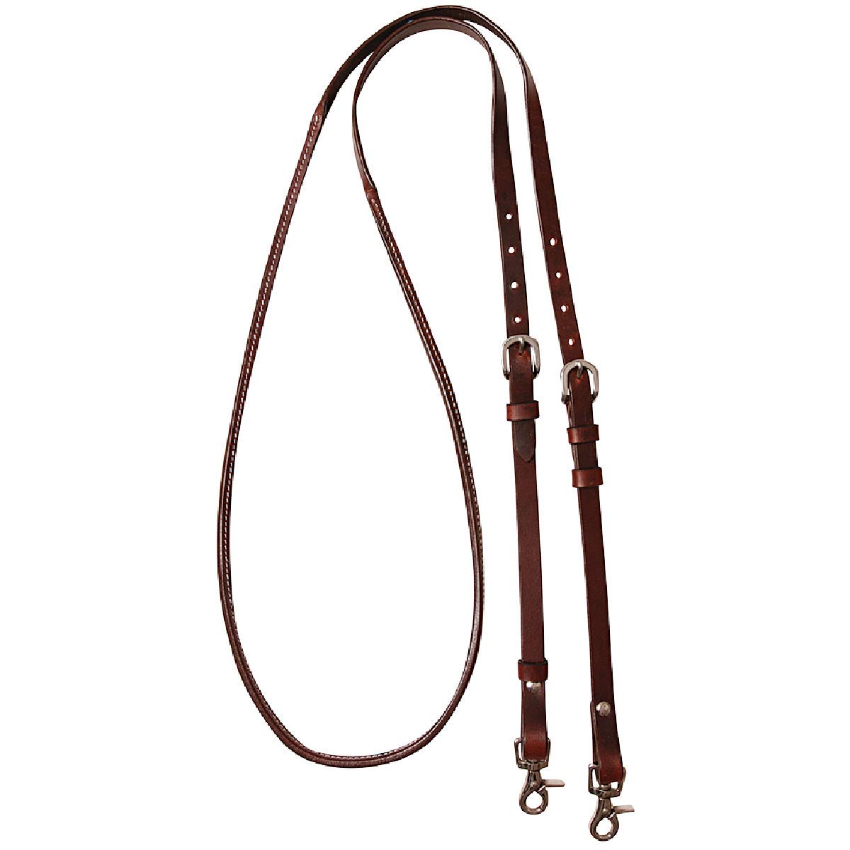 Cashel Company 8 Foot Adjustable Reins w/Rawhide Trim
