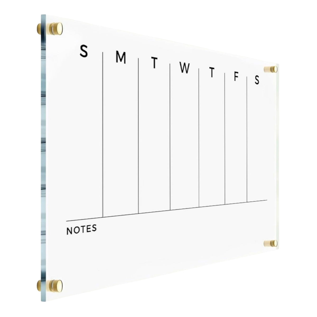 WEEKLY Wall Board Acrylic Calendar - Personalized Planner 2026, Personalized Dry Erase Board, Horizontal Wall Monthly and Weekly Calendar, New Home Gift, Housewarming Gift, Goals, To Do