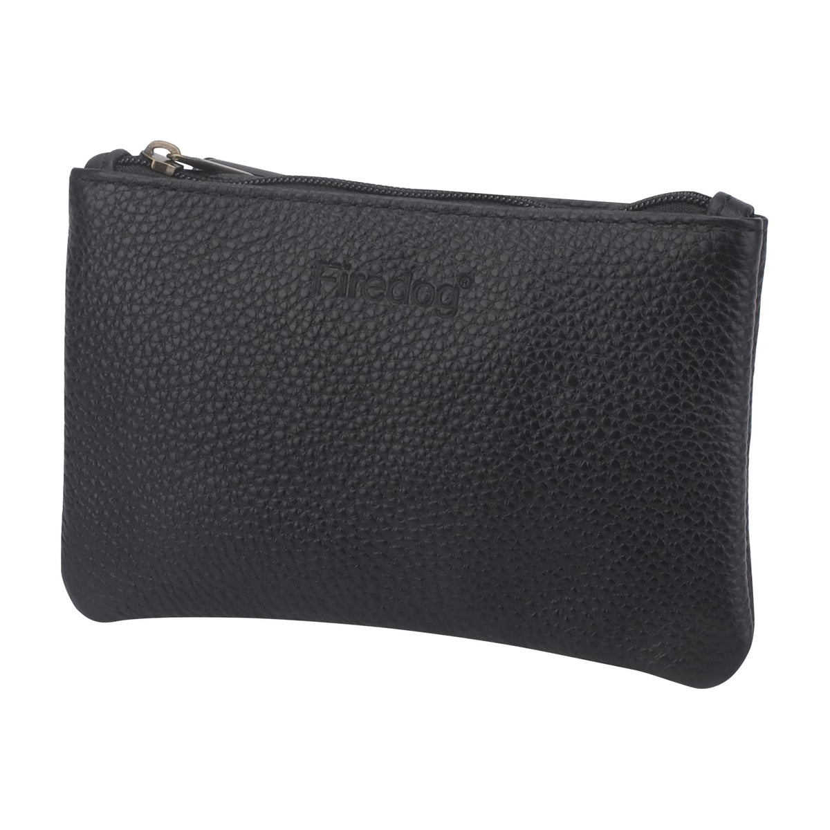 FIREDOG Tobacco Pouch, Small Leather Pouch Rolling Cigarettes Storage Bag Case for Men(Black)