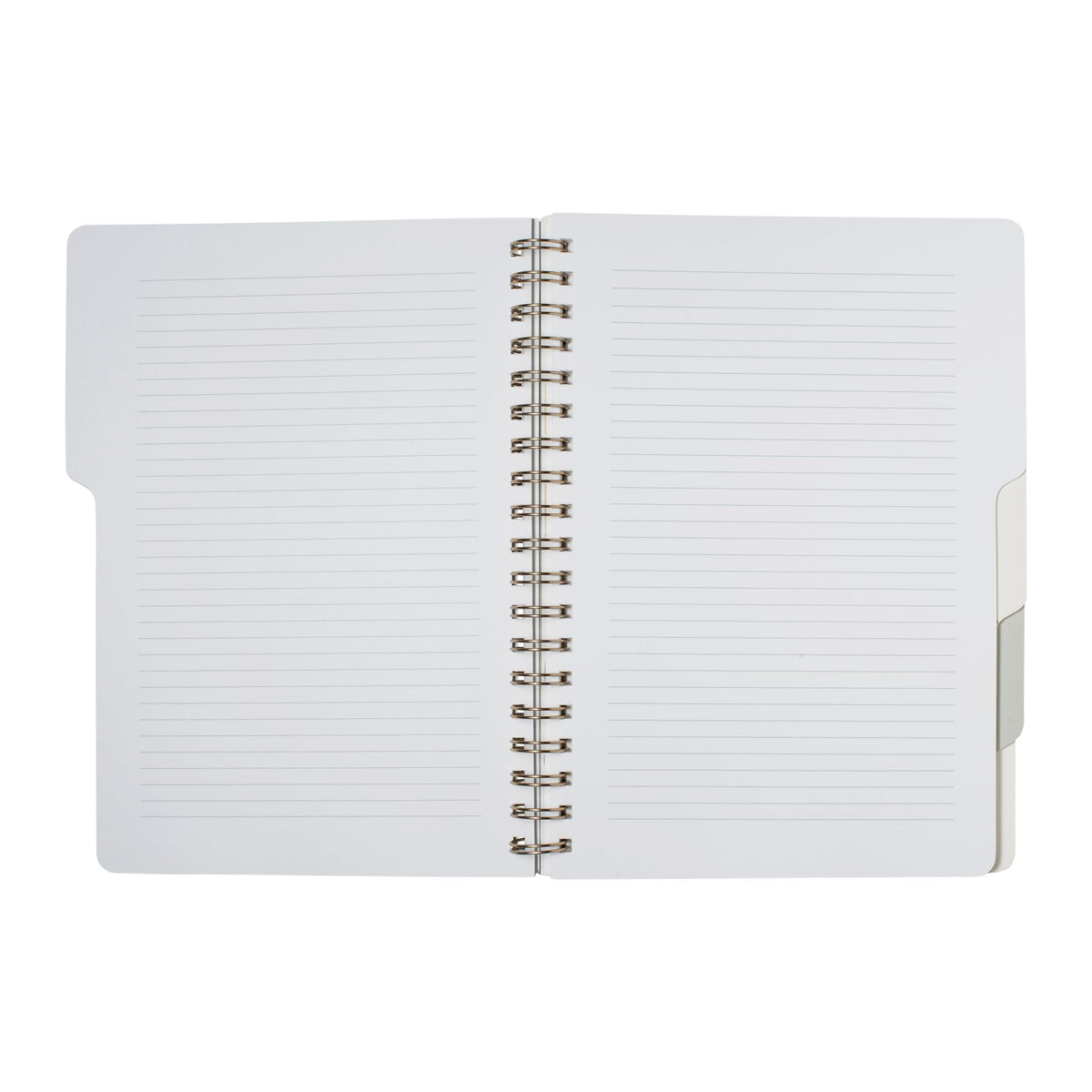 Fringe Studio Large Tab Notebook, "Modern Eucalyptus", Flexible Paperback Cover, 5 Subject/Die-Cut Dividers, 7.25" X 10", 180 Lined Pages, Multicolor (343PA001FSC)