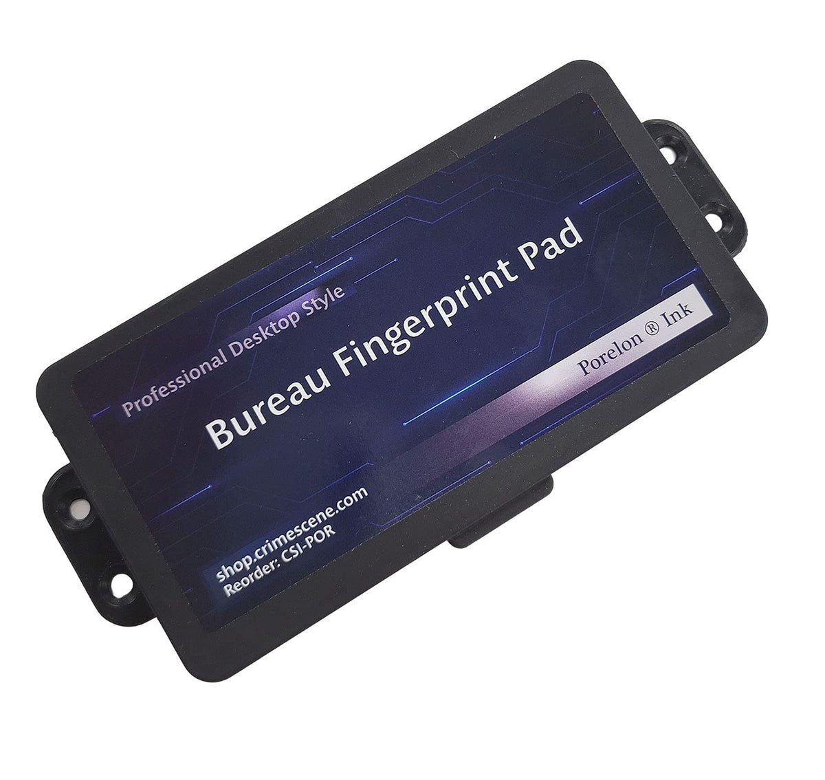 Crime Scene Complete FD-258 Fingerprinting Set - 100 FD-258 Cards - Card Holder - Mounted to a Wooden Base, XL Ink Pad