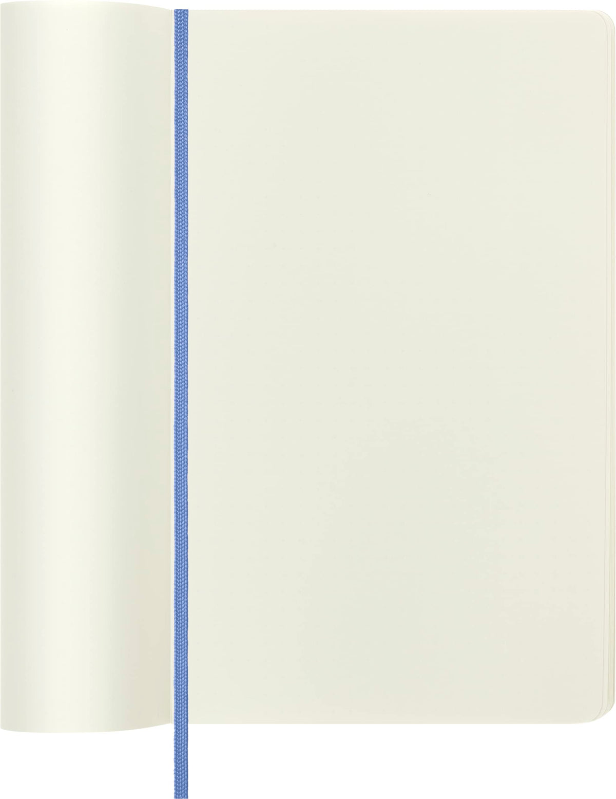 Moleskine Classic Notebook, Soft Cover, Large (5" x 8.25") Plain/Blank, Hydrangea Blue, 192 pages