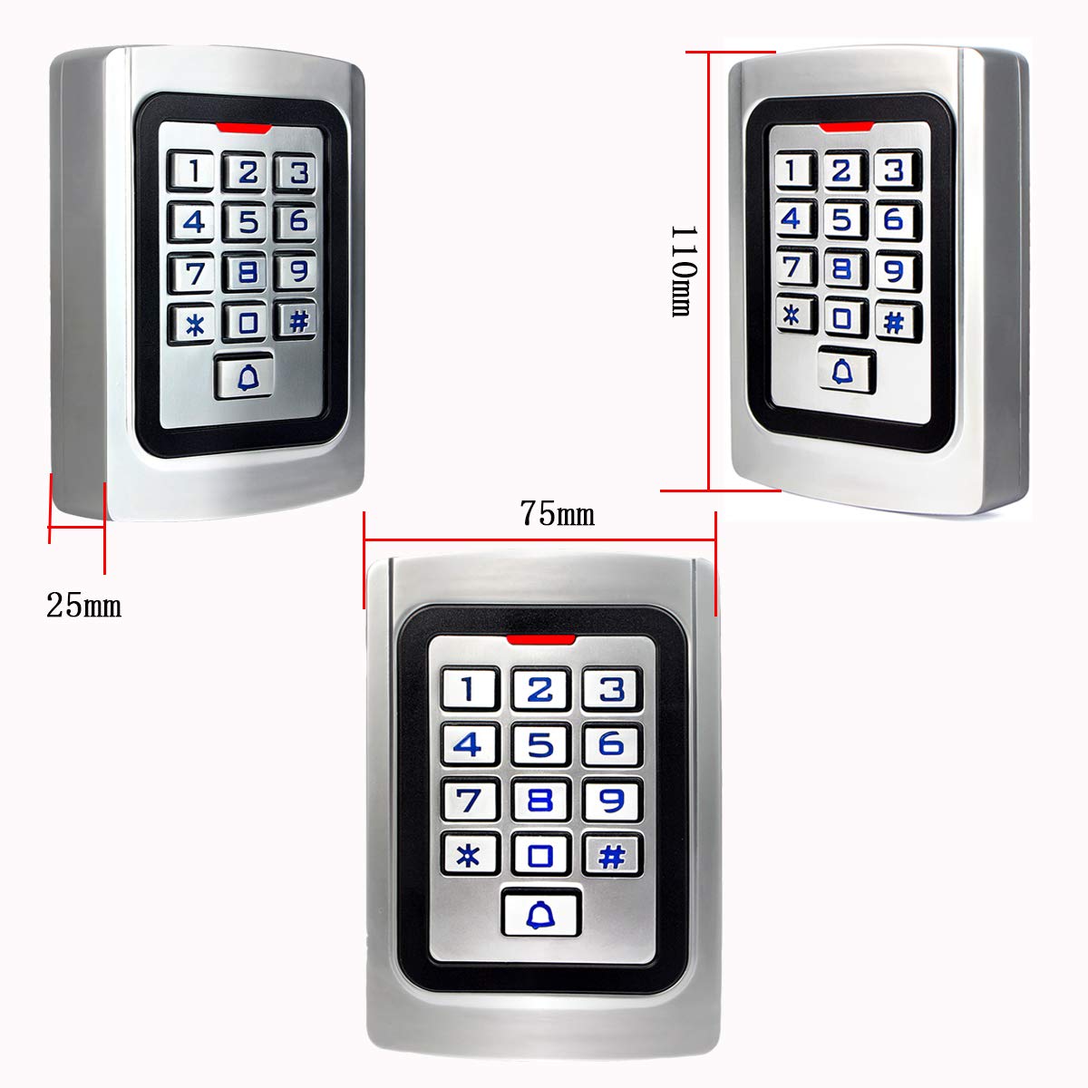Retekess T-AC04 Access Control System,Garage Door Keypad,IP68 Waterproof,Wiegand 26 PIN Code RFID Keypad,Support 2000 Users