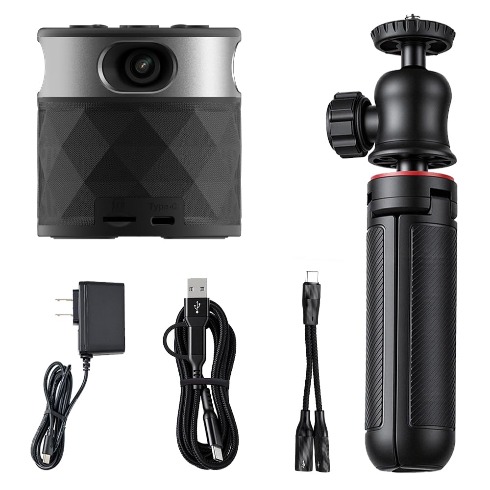 PANOCORE360 All-in-One Meeting Camera - 360° Conference Cam for PC Mac, Speaker & Mic Array, Auto Speaker Focus, 1080P Output, AI Voice Isolation, Local Recording,Compatible with Webex/Zoom/Teams/Meet