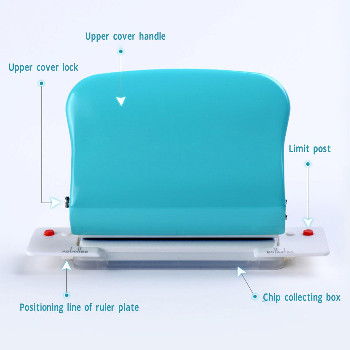 10 Hole Puncher, Spiral Binding Machine, Spiral Hole Punch, Hole Punch for Spiral Binding, Paper Binding Machine Handheld Portable Spiral Binder A4 A5 A6 A7 Coil Book Round Hole Puncher Punching Tool