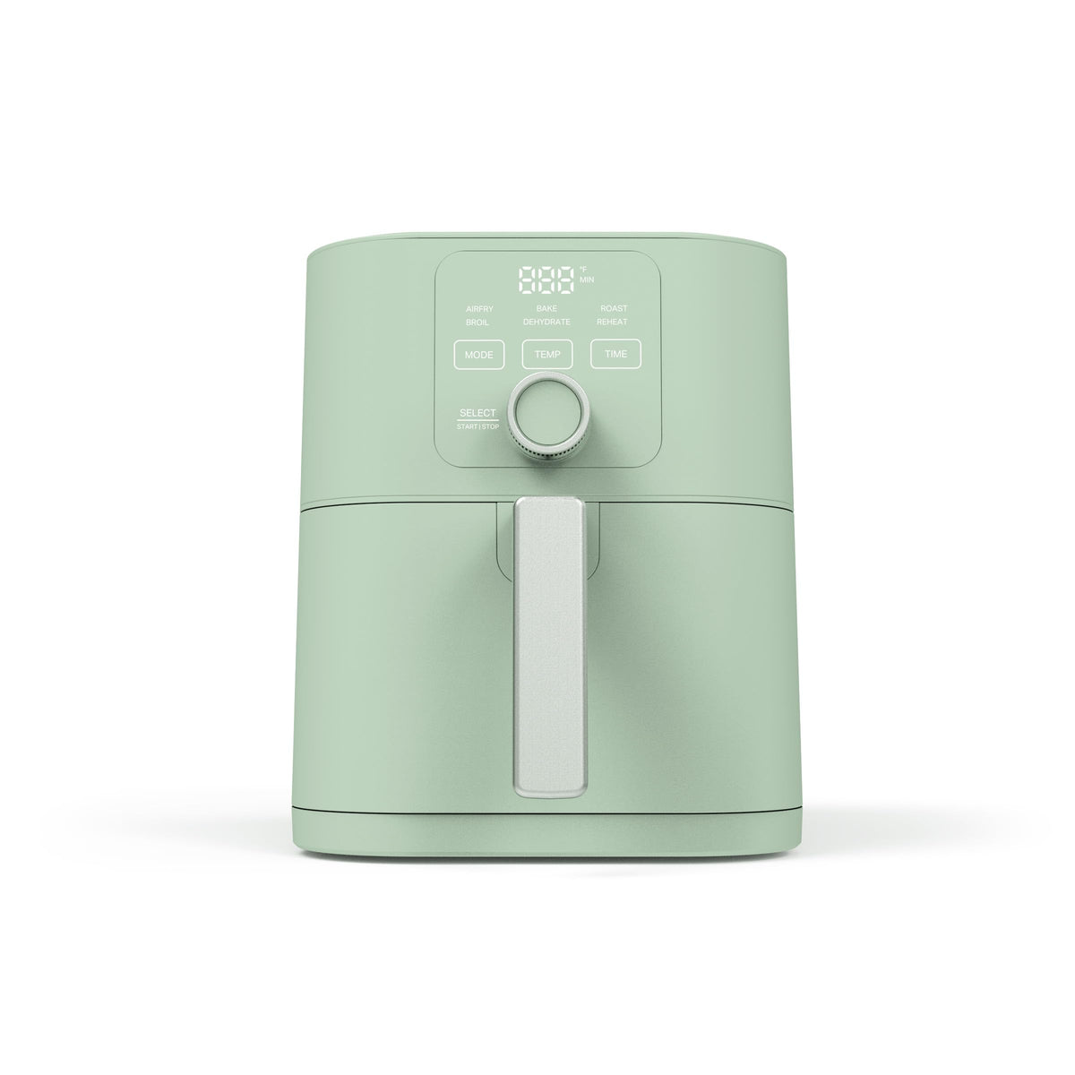 Martha Stewart 6QT Air Fryer, 6-in-1, Bake, Broil, Roast, Air Fry, Dehydrate, Reheat, Ceramic Non-Stick Basket, Crispy Results Fast, 400°F Max Temp, Shake Reminder, Auto Shut-Off, Honeydew Green