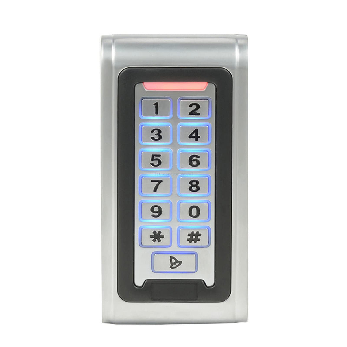 MENGQI-CONTROL Waterproof Metal Keypad Reader TCP/IP 2 Doors Access Control Kit Outdoor Install Magnetic Lock Metal Exit Button 110V Power Box RFID Cards/Key Fob(Phone APP remotely Open Door)