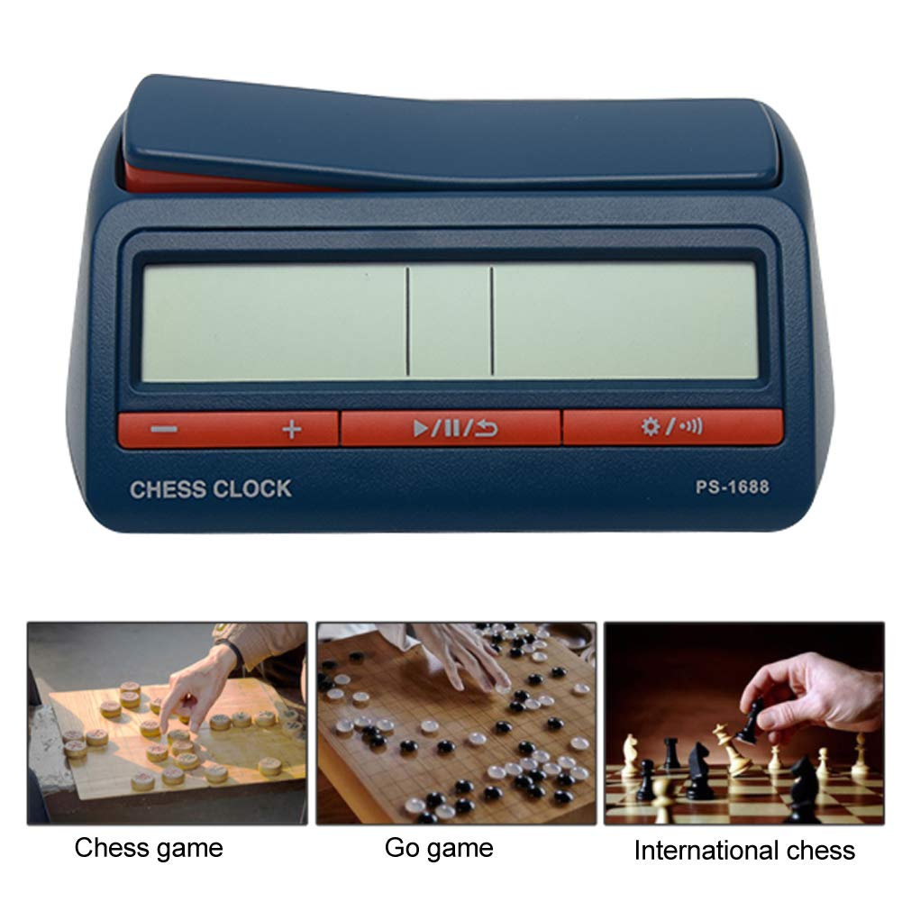 Chess Clock, Advanced Digital Chess & Portable Game Timer, for Portable Timer for Board Games and Delayed Countdown Function