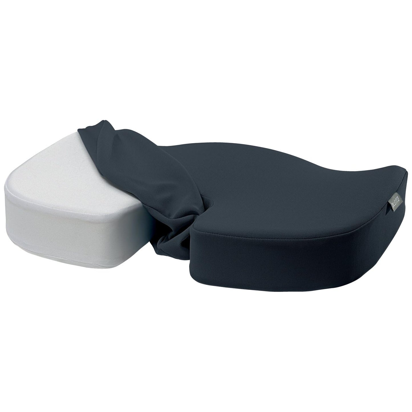 Leitz Ergo Orthopedic Seat Cushion for Office Home Car, Ergonomic, Washable Cover, Tailbone Pain Relief, Back Support, Proper Posture (52840089-NA)