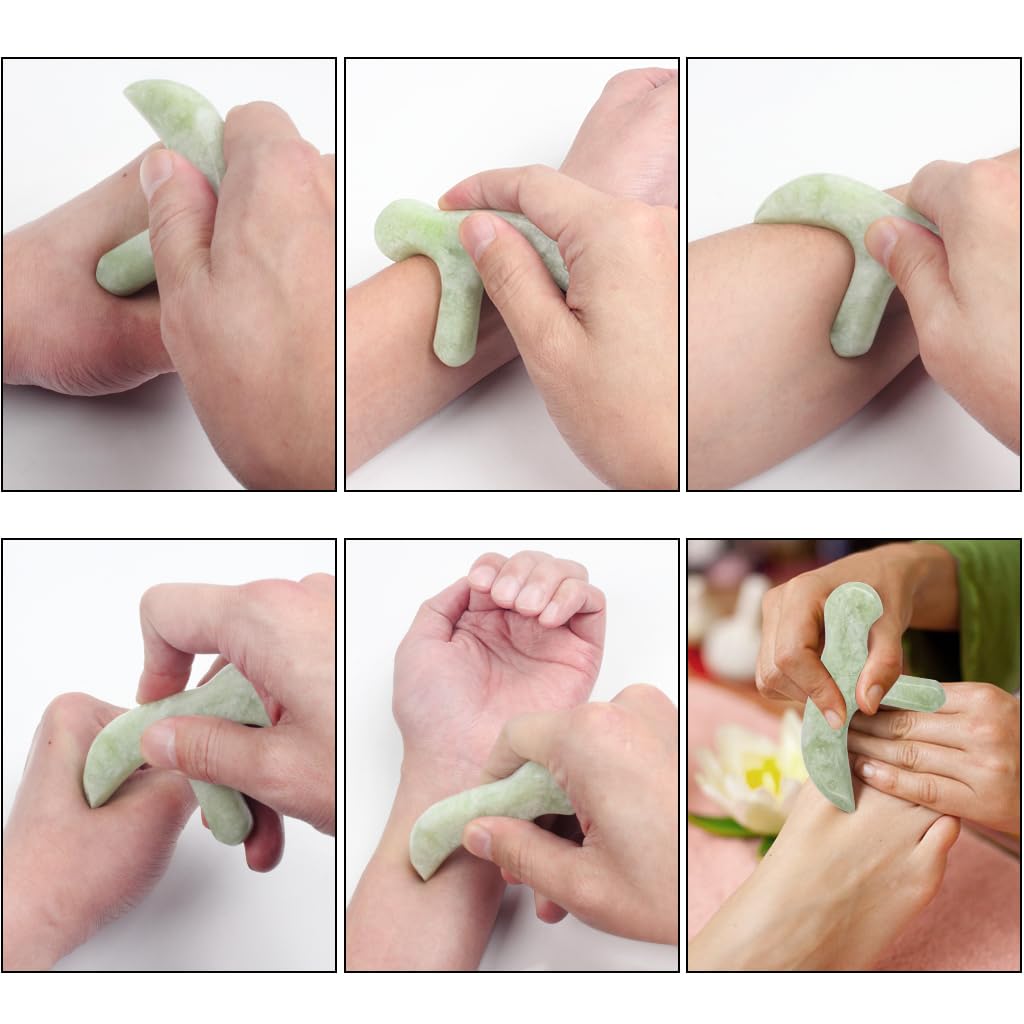 ewinever Ewin24 Natural Jade Foot Massager Acupuncture Point Massage Foot Care Therapeutic Relief Tool