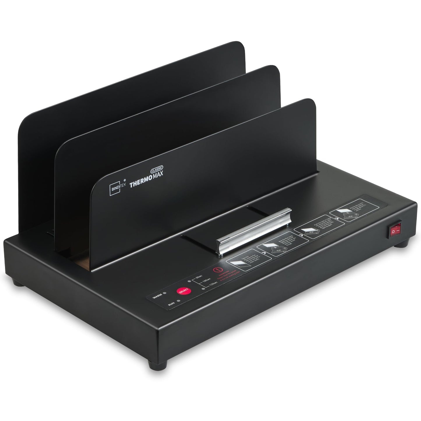 Binditek Thermal Binding Machine, 500-Sheet Capacity, 110V Heating, for A4/A5/Letter Documents, Universal Thermal Binding Machine, No Assembly Required