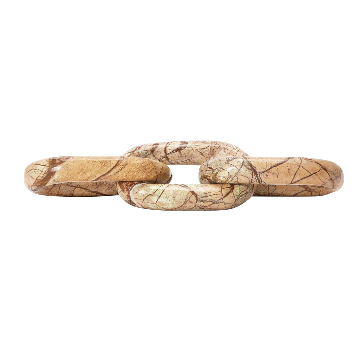 Bloomingville Decorative Marble Chain, Variegated Brown Tones