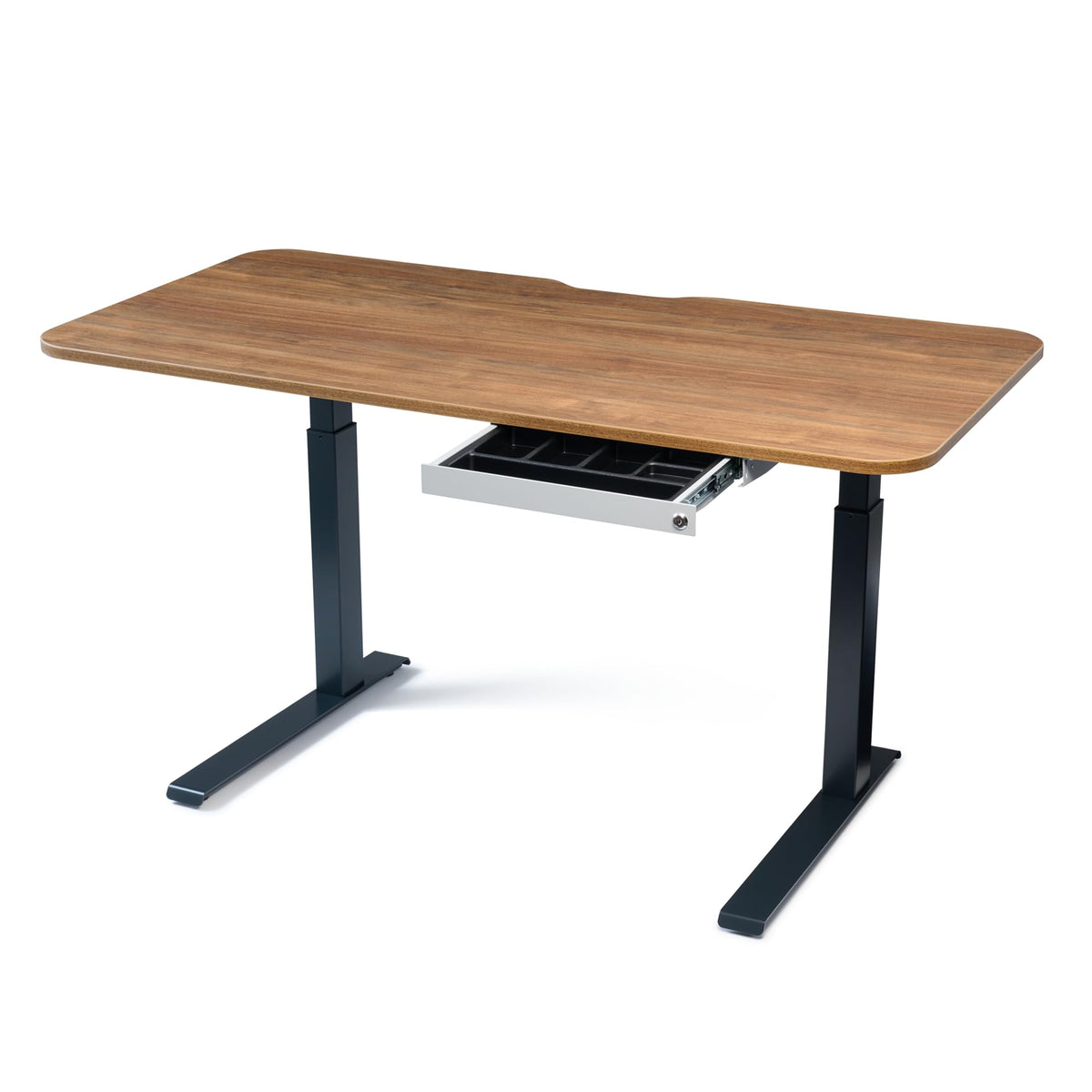 PERFECT POSTURE Max Under Desk Storage Drawer – Large Desk Drawer with Lock for Regular & Sit-Stand Standing Desks, Gray (16.2” x 9.3")